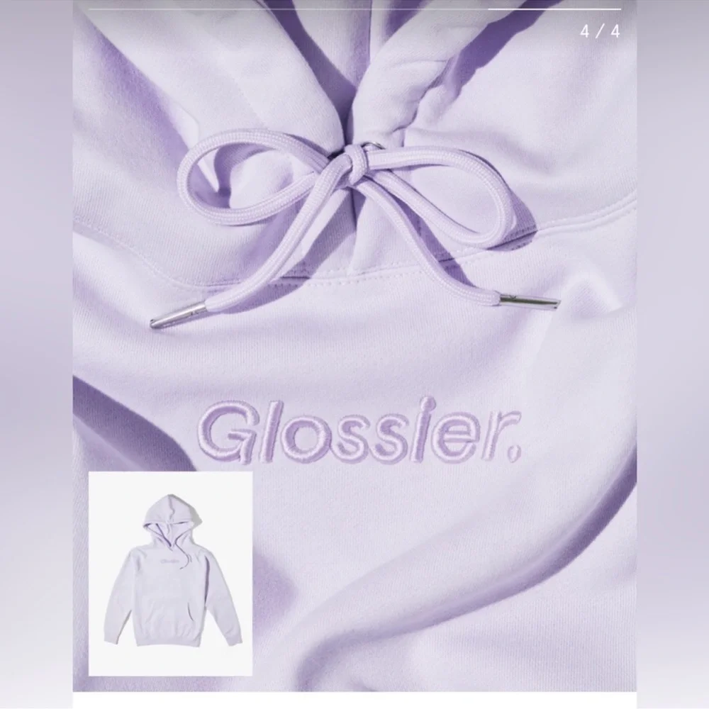 Glossier Limited Edition Lavender Hoodie Large NWT - Picture 4 of 12